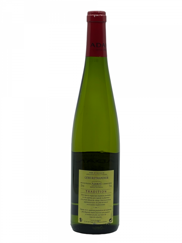 Alsace Gewurztraminer domaine Jean Baptiste Adam viticole vinicole famille tradition vigneron vigne vin blanc moelleux liquoreux vignoble cépage millésime corsé charpenté bouquet nez bouche final intense magnifique arôme palette aromatique fruits exotiques ananas banane mangue kiwi fleur épice puissant richesse alcoolique longévité exceptionnelle