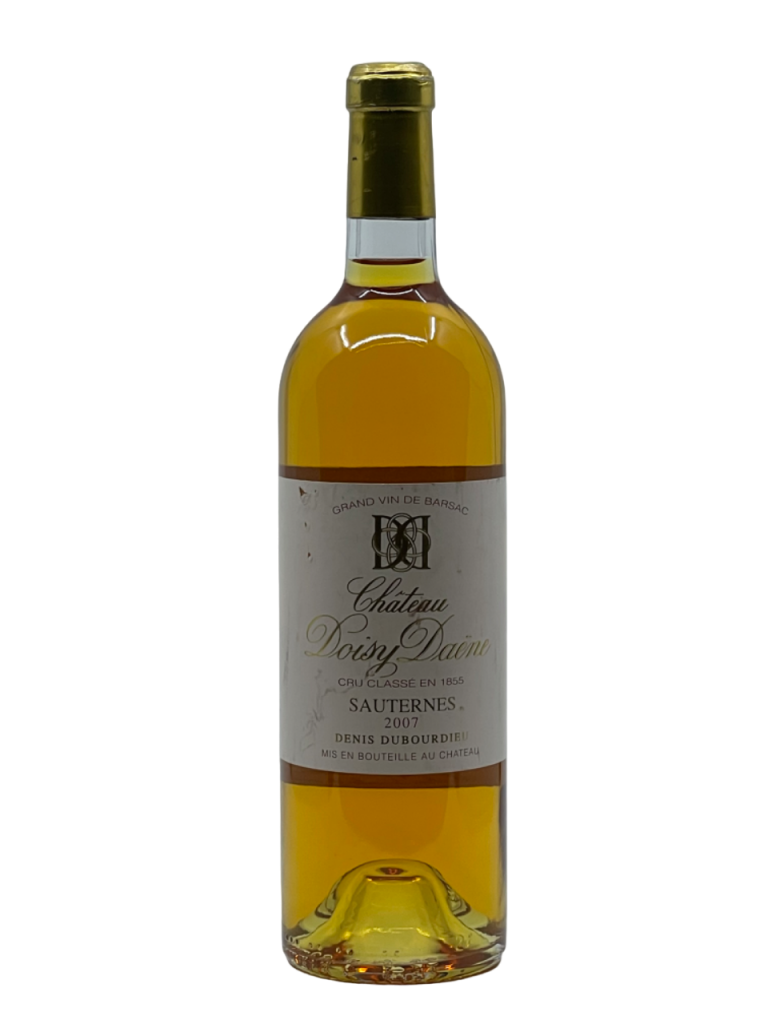 Bordeaux Sauternes Château Doisy Daëne Grand Cru Classé 1855 qualité vin blanc liquoreux agréable fraîcheur pourriture noble vinification composition millésime nez bouche attaque finale note arôme bouquet couleur robe reflets fruits frais agrumes confit texture délicieuse densité combinaison cuvée vieillissement fruits exotiques mangue papaye marmelade confiture gelée orange coing révélation équilibre douceur épice intense minéralité verticalité