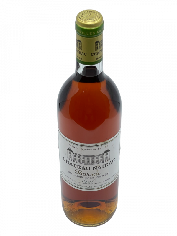 Bordeaux Barsac Sauternes Château Nairac Grand Cru Classé 1855 qualité vin blanc liquoreux sélection pourriture noble vinification composition savoir-faire expression terroir style puissance fraîcheur pourriture noble vinification complexité aromatique assemblage cépage sémillon sauvignon muscadelle millésime nez bouche attaque finale note arôme bouquet couleur palais robe or reflets liqueur riche intense vanille onctueux fruits tropicaux concentré puissant généreux ample richesse vieillissement