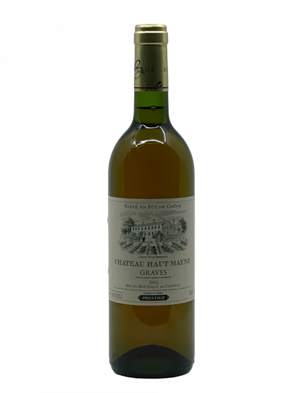 Bordeaux Graves Château Haut Mayne histoire domaine hectares vignoble vignes vins blancs terroir cépages assemblage sauvignon blanc sémillon maturité optimale millésime réussite élégance robe couleur doré reflet vert nez bouche finale attaque notes arômes intense gourmand fruits blancs ananas citron zeste acidité orange agrume rare parfait équilibre réussite exceptionnelle ciselé fraîcheur profondeur goût merveilleux longueur