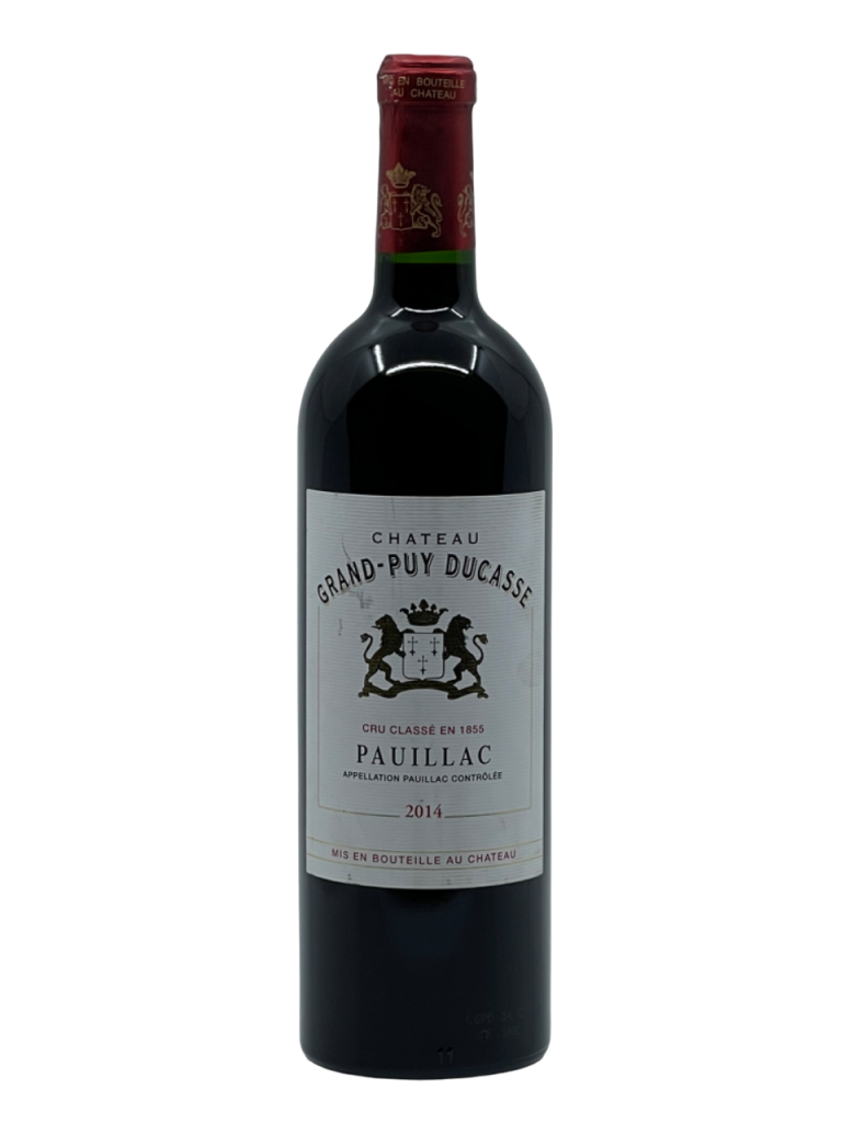 Bordeaux Pauillac 1855 classement Grand Cru Classé château grand puy ducasse propriété grand vin rouge fameux médoc terroir assemblage cépage cabernet sauvignon merlot millésime nez bouche attaque finale note arôme bouquet couleur palais robe intense structuré équilibré élégant complexité aromatique fruits noirs cassis mûre réglisse fumée café tabac blond texture douce saveur délicate exceptionnelle capacité garde vieillissement maturité apogée