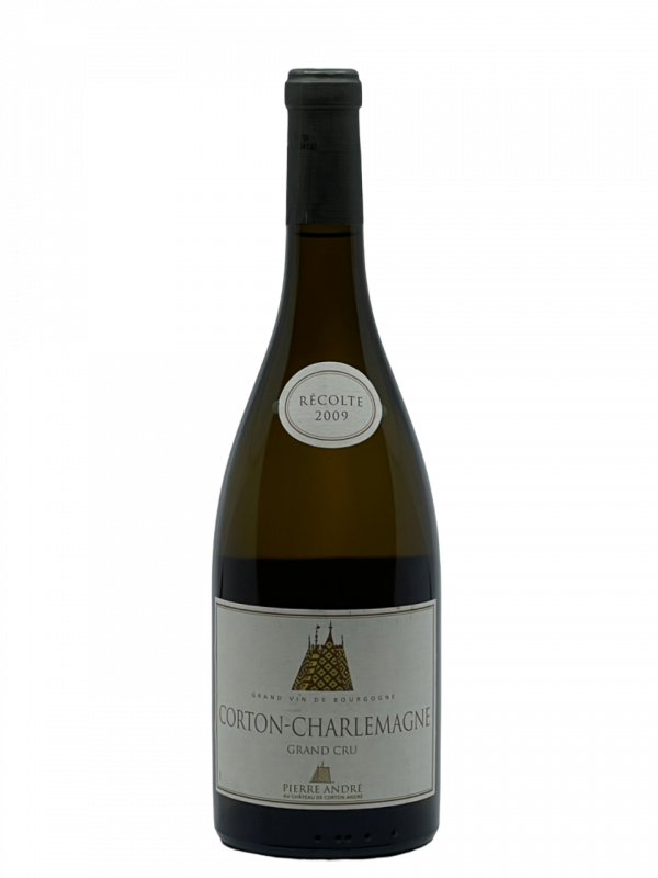 Bourgogne Corton Charlemagne Grand Cru Château Corton Pierre André appellation climat colline charme superficie hectare vignes vin blanc parcelle raisin terroir connaissance élevage vinification fût de chêne noble barrique millésime nez bouche attaque finale note arôme bouquet palais couleur robe reflets jaune or fleurs blanches tilleul acacia mâtiné miel vive minérale pierre à fusil silex