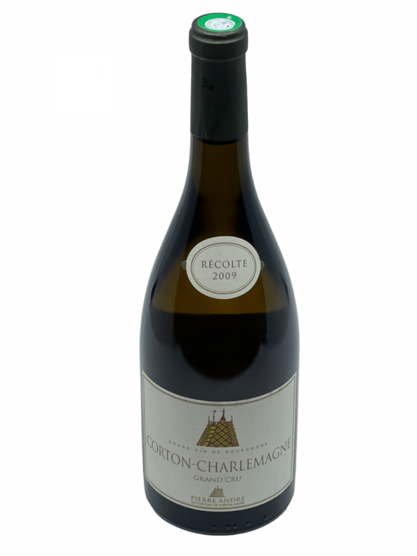 Bourgogne Corton Charlemagne Grand Cru Château Corton Pierre André appellation climat colline charme superficie hectare vignes vin blanc parcelle raisin terroir connaissance élevage vinification fût de chêne noble barrique millésime nez bouche attaque finale note arôme bouquet palais couleur robe reflets jaune or fleurs blanches tilleul acacia mâtiné miel vive minérale pierre à fusil silex