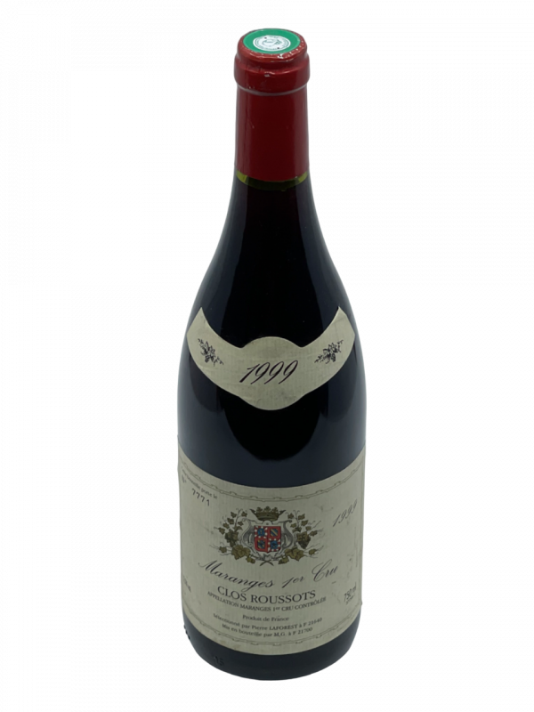 Bourgogne Maranges Premier Cru Clos Roussots appellation climat Sélection Pierre Laforest vigne vin rouge cépage pinot noir terroir frais tardif exigeant savoir-faire vigneron travail parfait équilibre millésime nez bouche attaque finale note arôme bouquet palais couleur robe reflets mauve sombre fumé boisé fruits rouges mûrs épicé viande intense parfum marinade structure tannique typique