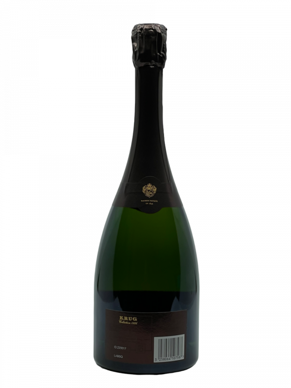 Champagne brut millésimé Maison Krug collection 1995 fondateur joseph krug expression temps visionnaire passionné vinothèque unique réserve monde parcelle prestigieux Clos Mesnil Clos Ambonnay patrimoine exception vigne collectionneur bouteille optimal cave flacon dégustation épanouissement assemblage cépage pinot noir meunier chardonnay millésime nez bouche attaque finale note arôme bouquet palais palette aromatique couleur robe reflets or pâle éclatant cacao marmelade orange biscuit saveurs exquises madeleine nuance délicieux magnifique fraîcheur remarquable