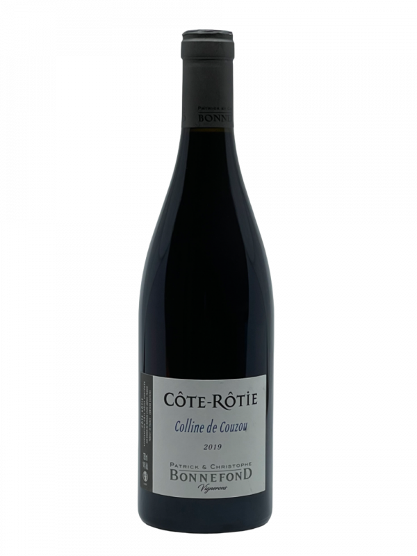 Rhône Côte Rôtie Colline de Couzou domaine Patrick et Christophe Bonnefond appellation climat exposition vallée du Rhône Condrieu fameux terroir Jamet Bonserine raisin négoce vigne vin rouge référence assemblage cépage syrah viognier superficie hectare millésime nez bouche attaque finale note arôme bouquet palais couleur robe reflets violet profond riche épice poivre réglisse violette fruit noir tanin fin potentiel garde vieillissement soyeux élégant