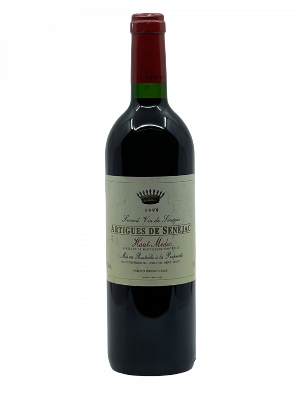 Bordeaux Haut Médoc Artigues de Sénéjac Second Vin Château Sénéjac vignes vin rouge vignoble parcelle sélection vitrine soin millésime nez bouche attaque finale note arôme bouquet palais palette aromatique couleur robe reflets rubis brillant complexe fraîcheur fruits fraise framboise grillée barriquer aération suave franche ample croquant tanin velouté gourmand