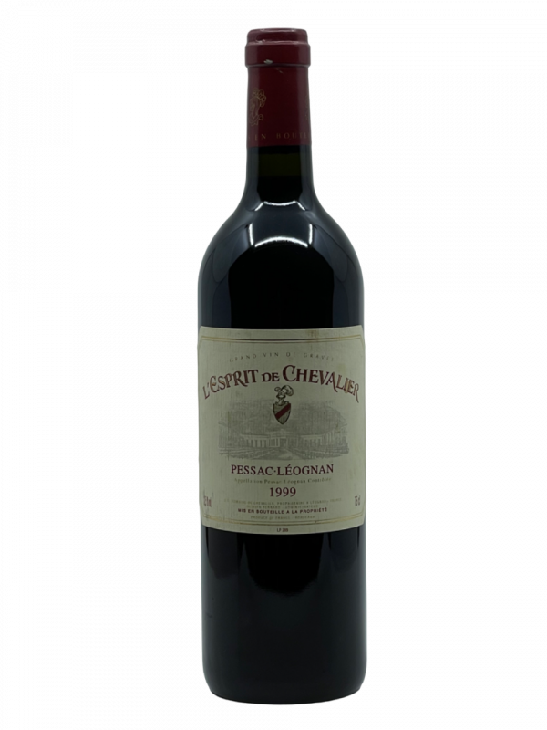 Bordeaux Pessac Léognan L’Esprit de Chevalier Domaine de Chevalier second vin Grand Cru Classé Graves 1855 appellation approche sélective récolte évolution maturité propriété vignoble terroir vigne vin rouge assemblage cépage cabernet sauvignon merlot petit verdot millésime nez bouche attaque finale note arôme bouquet palais palette aromatique couleur robe reflets structure précision puissant parfait élégance équilibre magnifique prodigieux fraîcheur parfumé fruitée suave épicé fumée tanin éclat vieillissement