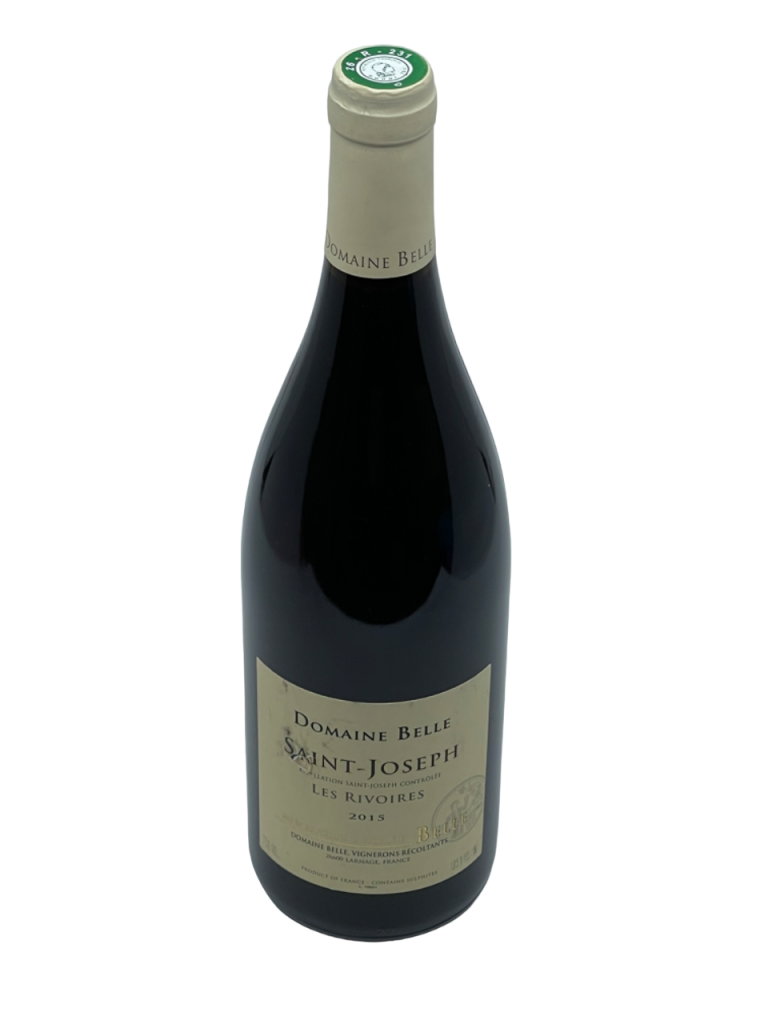 Rhône Saint Joseph Les Rivoires appellation climat lieu-dit Hermitage Crozes Hermitage domaine belle famille terroir coopération vigne vin rouge superficie hectare exploitation conversion agriculture biologique AB millésime nez bouche attaque finale note arôme bouquet couleur robe reflets rubis violine intense fruits noirs épices douces framboise mûre senteur menthe saline iode cacao juteuse fraîcheur délicate tanin velouté charmeur