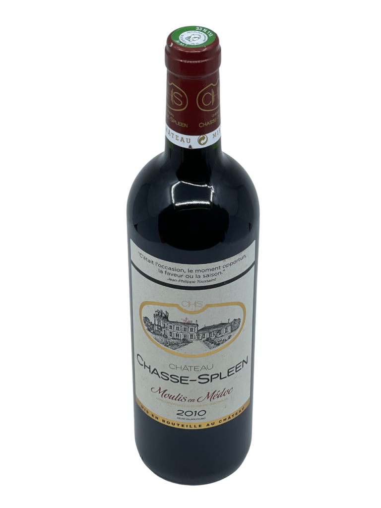 Bordeaux Moulis en Médoc Château Chasse Spleen Grand cru exceptionnel histoire propriété vignoble vin rouge héritage Château Gressier Grand Poujeaux Castaing jacques Meurlaut négociant domaine harmonieux tannique corsé bouqueté grande élégance millésime nez bouche attaque finale note arôme bouquet couleur robe reflets rubis mûr pruneau meilleurs crus