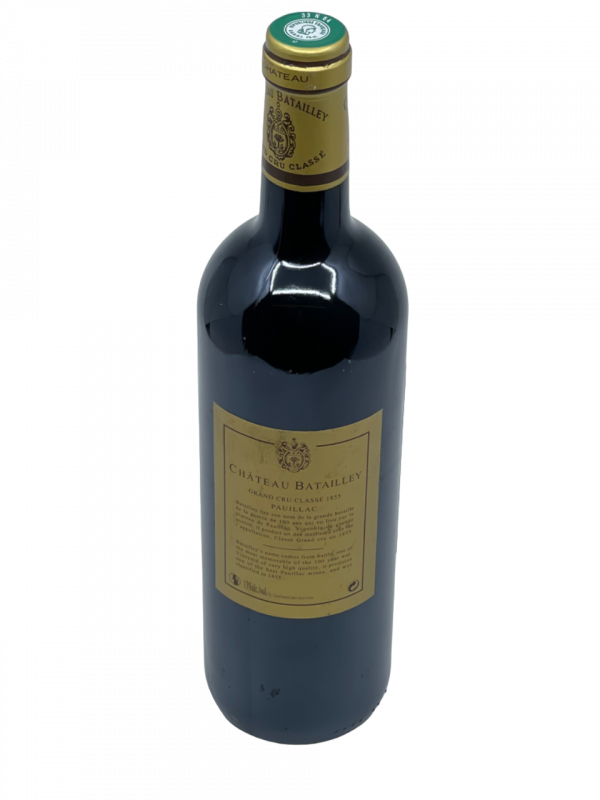 Bordeaux Pauillac Grand Cru Classé 1855 Château Batailley célèbre famille Castéja domaine propriété œnologue pérennité qualité assemblage cépage Cabernet Sauvignon Merlot vigne vignoble vin rouge réputé référence mondial réussite millésime nez bouche attaque finale note arôme bouquet palais palette aromatique couleur robe reflets mûr minéralité festival fruits croquant rond souple charmeur boisé cèdre café moka liqueur cassis Parker