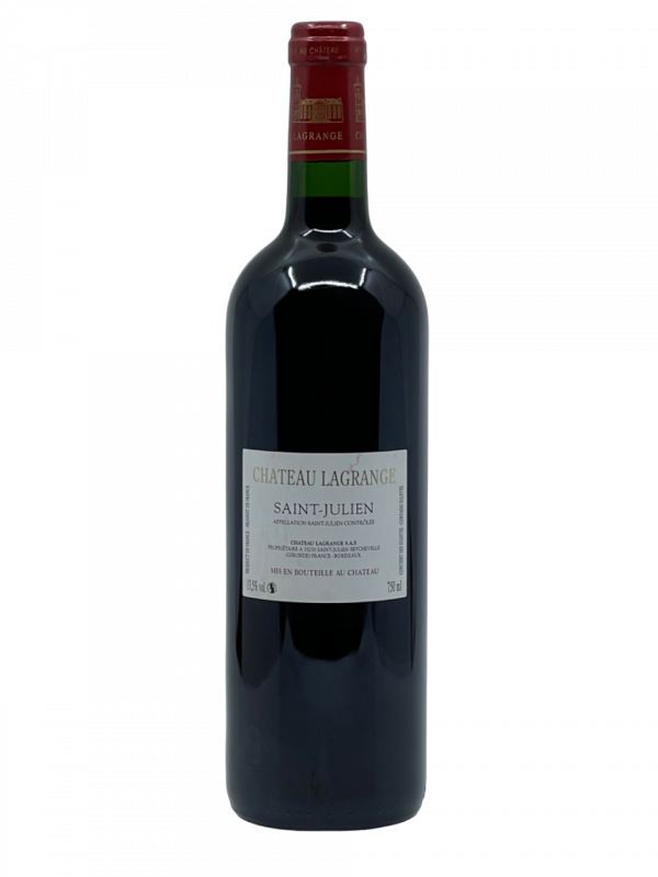 Bordeaux Saint Julien Grand Cru Classé Château Lagrange vignoble vignes vins rouges propriété japonaise assemblage cépage cabernet sauvignon merlot petit verdot millésime nez bouche attaque finale note arôme bouquet couleur robe reflets belle charpente souple vigueur typique terroir rubis profond remarquable fruits rouges noirs plaisir saveur finesse robert parker wine advocate puissant complet intense élégant empyreumatique