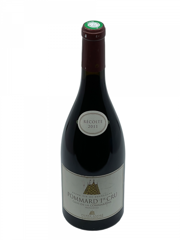 Bourgogne Pommard Premier Cru Clos de la Commaraine Monopole Château Corton Pierre André appellation climat colline superficie hectare vignes vin rouge parcelle raisin terroir connaissance élevage vinification fût de chêne noble barrique panoplie aromatique millésime nez bouche attaque finale note arôme bouquet palais couleur robe reflets couleur carmin cerise burlat griotte cassis mûre menthe sauvage velouté acidité longueur vanille tanin soyeux intense fruits rouges noirs maturité apogée vieillissement garde resplendissant merveille texture dense