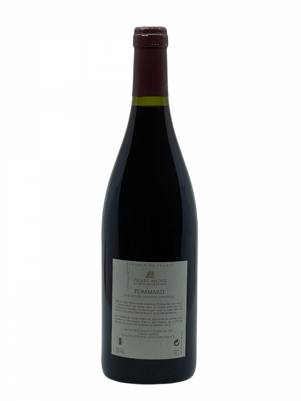 Bourgogne Pommard Premier Cru Les Rugiens Château Corton Pierre André appellation climat colline superficie hectare vignes vin rouge parcelle raisin terroir connaissance élevage vinification fût de chêne noble barrique panoplie aromatique millésime nez bouche attaque finale note arôme bouquet palais couleur robe reflets couleur carmin cerise burlat griotte cassis mûre menthe sauvage velouté acidité longueur vanille tanin soyeux intense fruits rouges noirs maturité apogée vieillissement garde resplendissant merveille texture dense