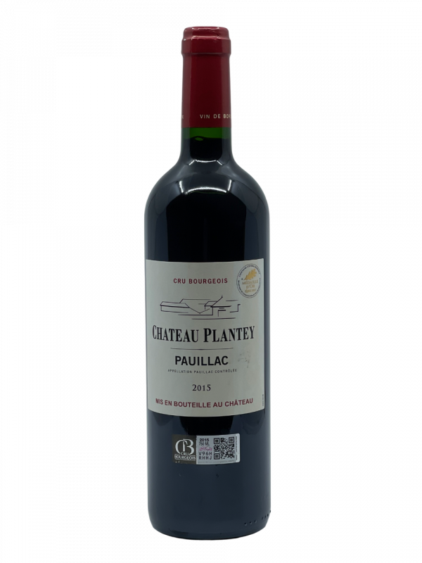 Bordeaux Pauillac Cru Bourgeois château Plantey famille meffre vigne vin rouge encépagement cépage merlot cabernet sauvignon millésime nez bouche attaque finale note arôme bouquet couleur robe reflets fruité garde vieillissement tanin enrobé palais puissance bouteille évolution apogée maturité médaille or