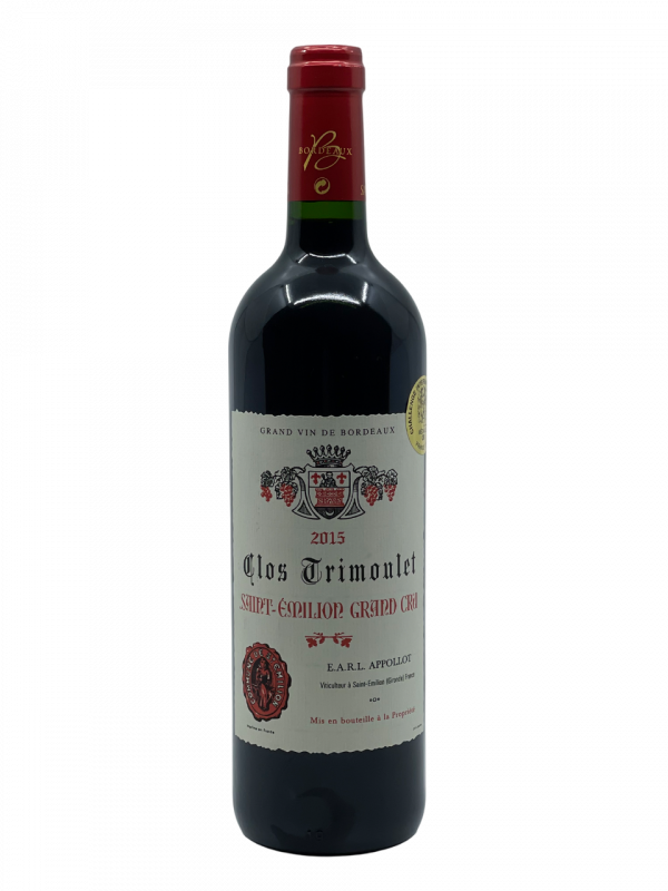 Bordeaux Saint Émilion Grand Cru Clos Trimoulet Famille Appollot vigne vin rouge propriété familiale excellence tradition savoir-faire génération assemblage cépage merlot cabernet franc cabernet sauvignon millésime nez bouche attaque finale note arôme bouquet couleur robe reflets rubis fruits cassis groseille boisé franche élégante équilibre charme médaille or