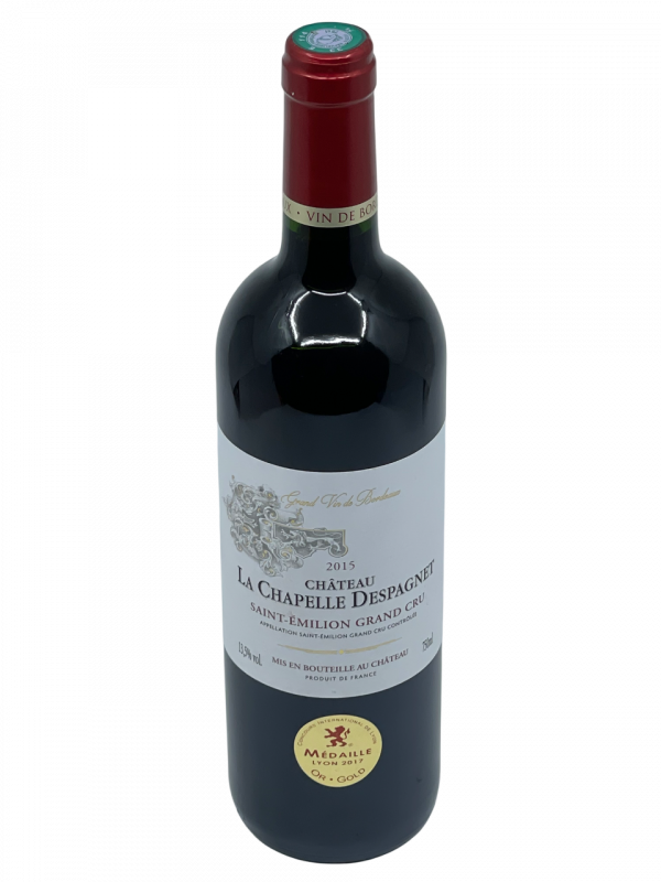 Bordeaux Saint Émilion Grand Cru Château La Chapelle Despagnet vigne vin rouge propriété familiale excellence tradition savoir-faire génération Libourne riche complexité prestigieux terroir millésime nez bouche attaque finale note arôme bouquet couleur robe reflets rubis fruit rouge acidulé vive équilibré gras volume fraîcheur droiture longueur médaille or