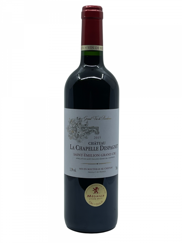 Bordeaux Saint Émilion Grand Cru Château La Chapelle Despagnet vigne vin rouge propriété familiale excellence tradition savoir-faire génération Libourne riche complexité prestigieux terroir millésime nez bouche attaque finale note arôme bouquet couleur robe reflets rubis fruit rouge acidulé vive équilibré gras volume fraîcheur droiture longueur médaille or