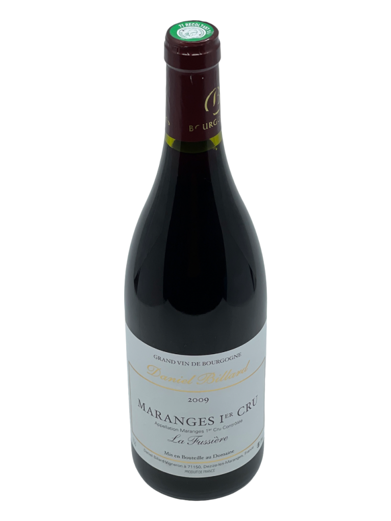 Bourgogne Maranges Premier Cru La Fuissière appellation climat Domaine Daniel Billard vignoble vigne vin rouge cépage pinot noir terroir exigeant savoir-faire vigneron travail parfait équilibre millésime nez bouche attaque finale note arôme bouquet palais couleur robe reflets rubis brillant fruits noirs épice franche charnue vive harmonieux saveur cerise myrtille jeunesse vieillir maturité apogée