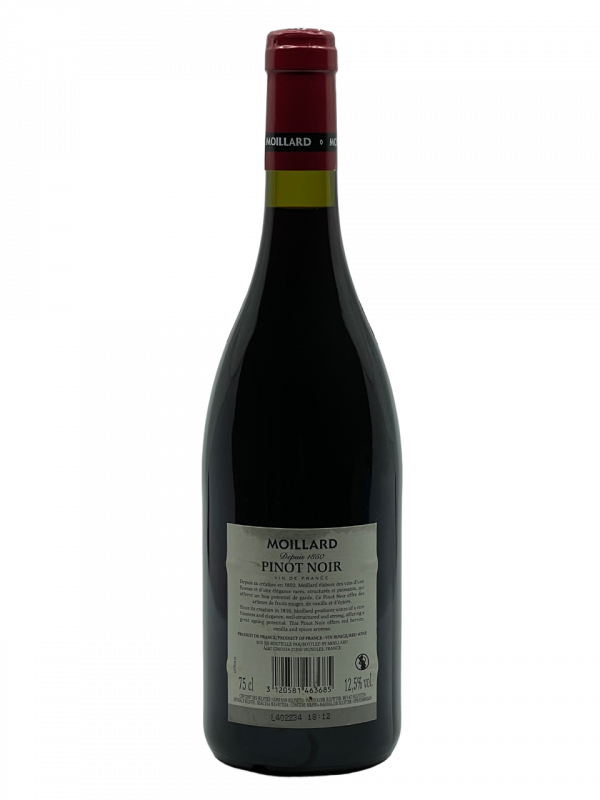 Bourgogne Pinot Noir cépage appellation climat emblématique prestigieuse Maison Moillard Groupe béjot Vincent Sauvestre domaine terroir Côte de Nuits vigne vin rouge qualité millésime nez bouche attaque finale note arôme bouquet couleur robe reflets floral senteur fruits mûrs minéralité fraîcheur complexité tendre rond ample puissant acidité persistance apogée maturité potentiel garde vieillissement