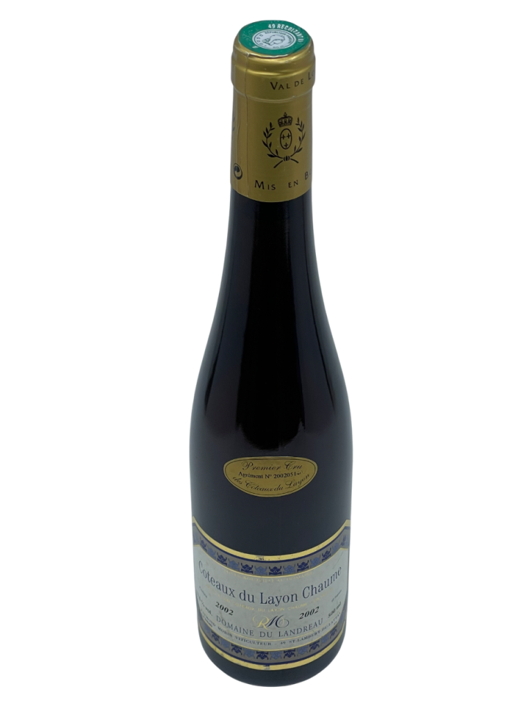 Loire Coteaux du Layon 1er Cru Chaume domaine Landreau vigne vin blanc moelleux Raymond Morin millésime nez bouche attaque finale note arôme bouquet couleur robe reflets jaune doré brillant intense complexe fruits blancs agrumes exotique abricot confit miel amande grillée minéralité forte puissante opulente sensation gras liquoreux modèle équilibre larme vivacité structuré généreux riche fraîcheur