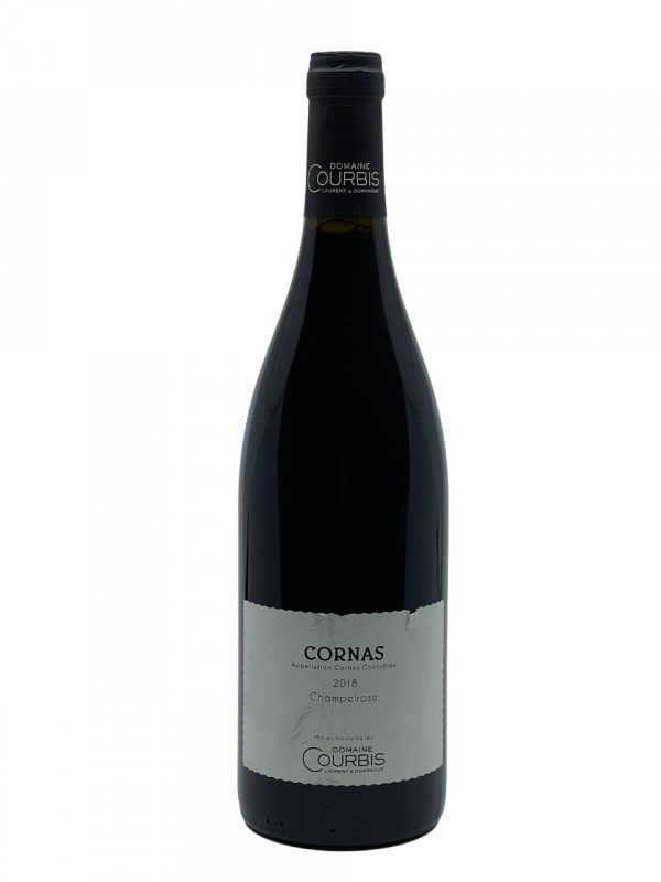 Rhône Cornas Champelrose appellation lieu-dit Domaine Laurent & Dominique Courbis véritable joyau viticole vignes vin rouge propriété domaine familial exploitation notoriété renommée réputation marque mondial reconnaissance héritage parcelle exploitation hectare cépage Syrah millésime nez bouche attaque finale note arôme bouquet couleur robe noire profonde complexité fruits noirs fumée tapenade ample expressive équilibre subtil puissance velouté longueur épice minéralité reflets richesse étonnante corsé vieillissement apogée maturité