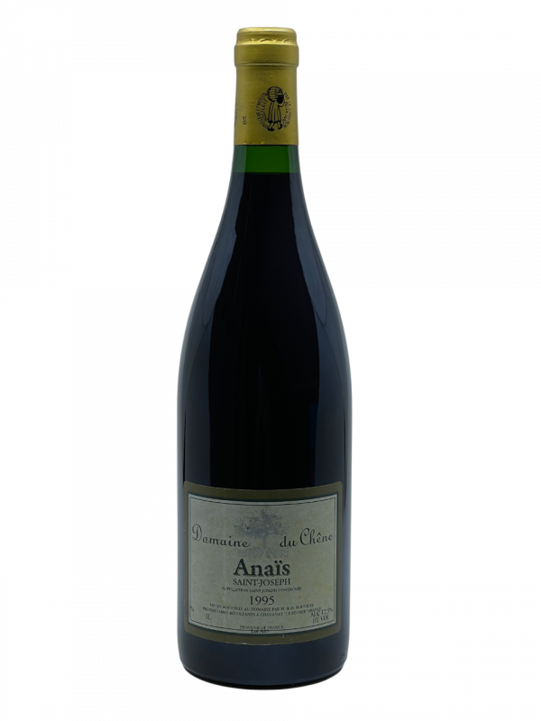 Rhône Saint Joseph Cuvée Anaïs appellation domaine du Chêne terroir condrieu vigne vin rouge millésime nez bouche attaque finale note arôme bouquet couleur robe reflets finesse fruité séducteur sélection vieilles vignes coteau grenat foncé confiture fruits noirs mûrs fumée poivré puissant granit minéral sublime mûre myrtille réglisse épice poivre noir tanin persistance