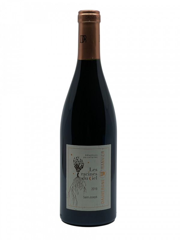 Rhône Saint Joseph Les Racines du Ciel domaine françois dauvergne jean françois ranvier négoce vallée du Rhône vignoble emblématique génération vigneron vigne vin rouge terroir millésime nez bouche attaque finale note arôme bouquet palais palette aromatique couleur robe reflets fruit rouge surmûri garrigue muscade maturité ample confit chaleureux tapissé tanin gras solaire généreux