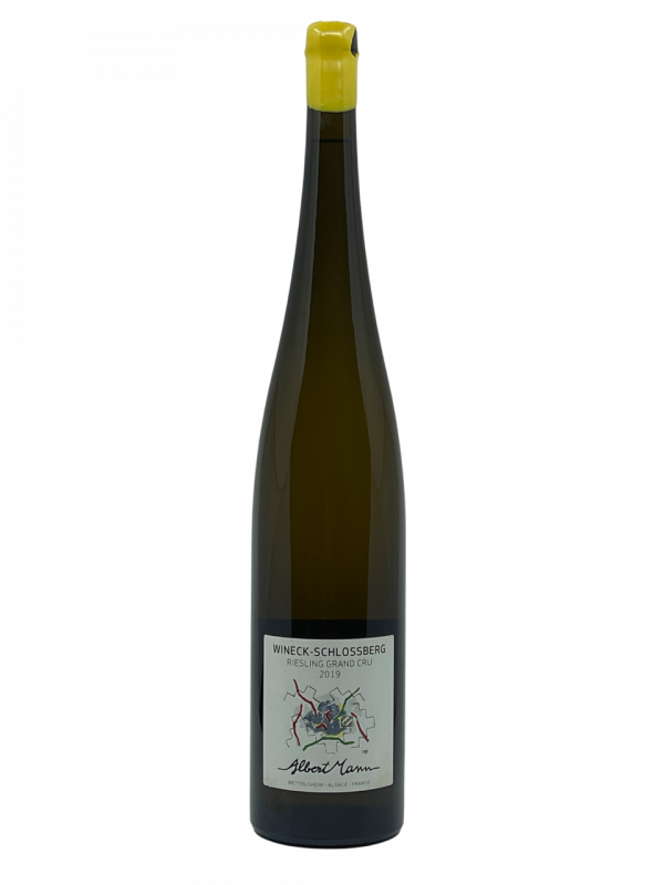 Alsace Grand Cru Wineck Schlossberg appellation terroir climat domaine albert mann famille histoire réputation riesling cépage vignerons parcelle superficie hectare vigne vin blanc sec bouteille magnum goulot bague millésime nez bouche attaque finale note arôme bouquet palais palette aromatique couleur robe reflets matière amer salinité superbe merveilleux parfumé citronné épicé charmant racé longueur excellent énergie précision