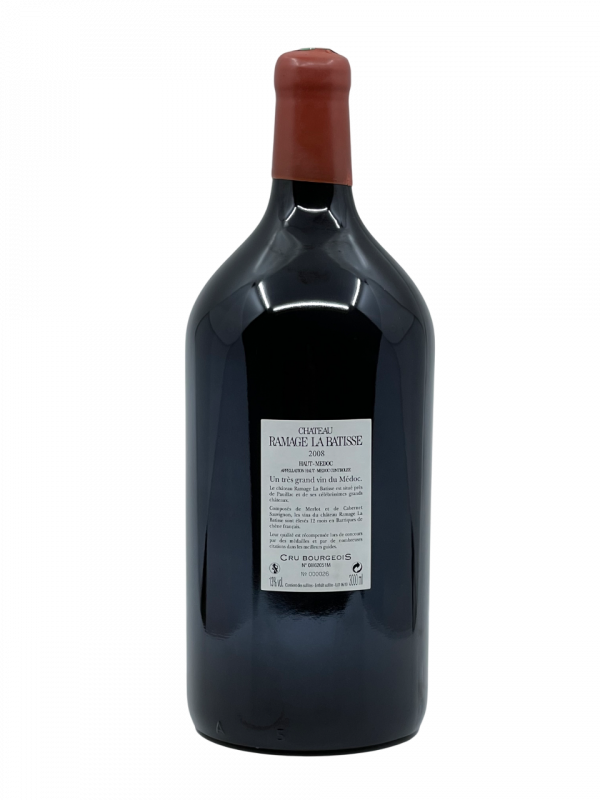 Bordeaux haut médoc cru bourgeois château Ramage la batisse superficie parcelle hectare garenne chartreuse domaine propriété MACIF assurance vigne vin roouge millésime nez bouche attaque finale note arôme bouquet palais palette aromatique couleur robe reflets grenat noir fruits rouges vanille goudron discret texture souple ronde fruité tanin charmeur vendanges mûr longue potentiel garde vieillissement