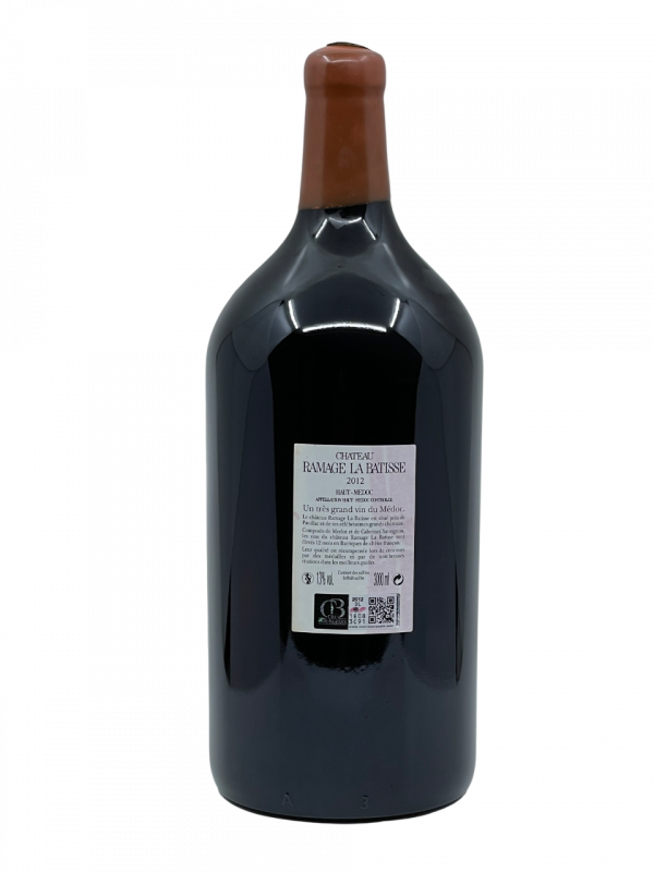 Bordeaux haut médoc cru bourgeois château Ramage la batisse superficie parcelle hectare garenne chartreuse domaine propriété MACIF assurance vigne vin roouge millésime nez bouche attaque finale note arôme bouquet palais palette aromatique couleur robe reflets grenat noir fruits rouges vanille goudron discret texture souple ronde fruité tanin charmeur vendanges mûr longue potentiel garde vieillissement