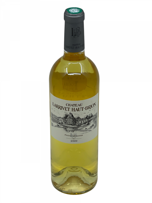 Bordeaux Pessac Léognan Graves Blanc appellation Château Larrivet Haut Brion vignoble vigne vin blanc propriété histoire passion ambition assemblage cépage sauvignon sémillon millésime nez bouche attaque finale note arôme bouquet couleur robe reflets or clair cristalline fruits jaunes épices complexe miellée agrumes puissante fruité frâiche minérale intense plaisir saveur finesse robert parker wine advocate