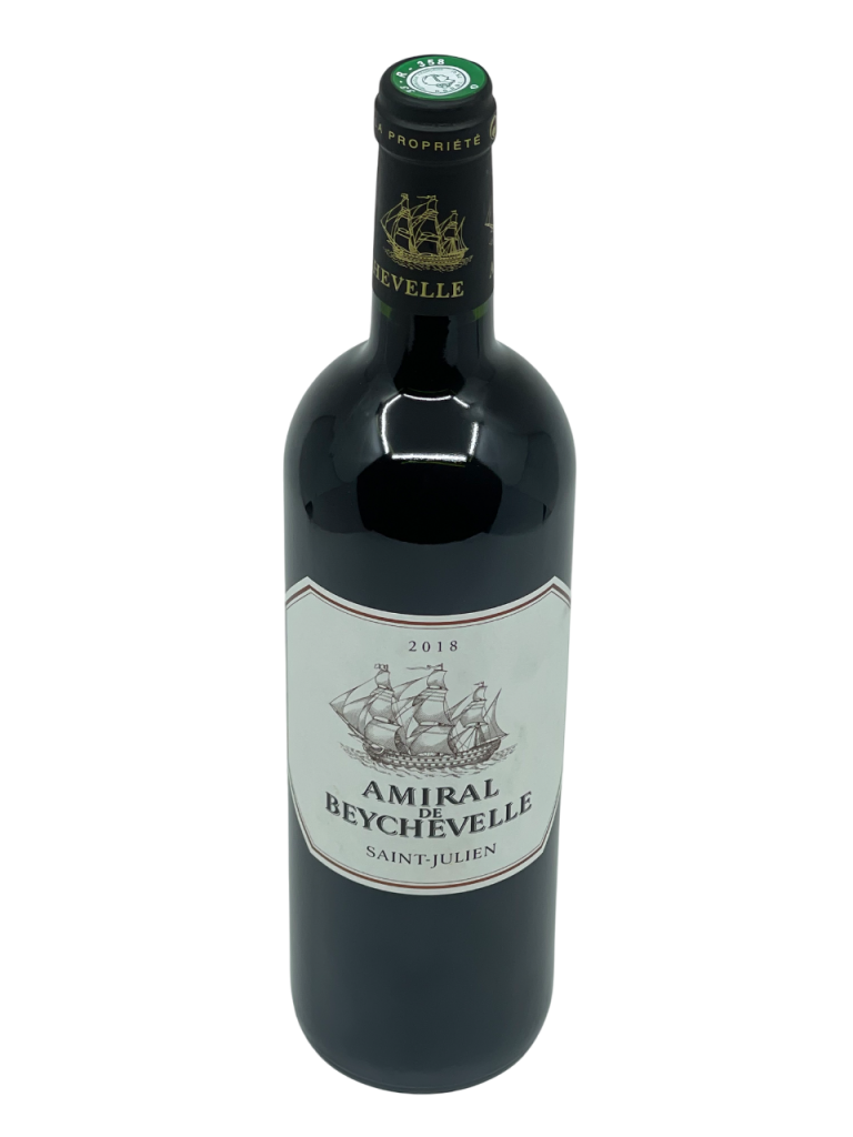 Bordeaux Gironde Saint Julien Beychevelle second vin Amiral de Beychevelle vignoble jeune vigne vin rouge terroir appellation assemblage cépage cabernet sauvignon merlot cabernet franc petit verdot millésime nez bouche attaque finale note arôme bouquet palais palette aromatique couleur robe reflets puissance équilibre volume fruits rouges noirs épicé révélation tanin fondu potentiel garde vieillissement anoblir cave