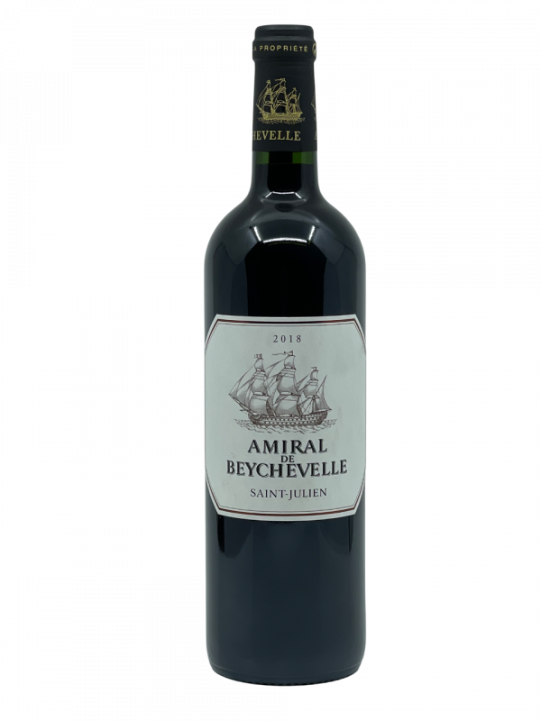 Bordeaux Gironde Saint Julien Beychevelle second vin Amiral de Beychevelle vignoble jeune vigne vin rouge terroir appellation assemblage cépage cabernet sauvignon merlot cabernet franc petit verdot millésime nez bouche attaque finale note arôme bouquet palais palette aromatique couleur robe reflets puissance équilibre volume fruits rouges noirs épicé révélation tanin fondu potentiel garde vieillissement anoblir cave