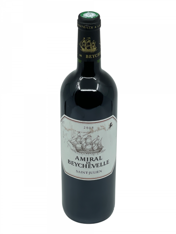 Bordeaux Gironde Saint Julien Beychevelle second vin Amiral de Beychevelle vignoble jeune vigne vin rouge terroir appellation assemblage cépage cabernet sauvignon merlot cabernet franc petit verdot millésime nez bouche attaque finale note arôme bouquet palais palette aromatique couleur robe reflets puissance équilibre volume fruits rouges noirs épicé révélation tanin fondu potentiel garde vieillissement anoblir cave