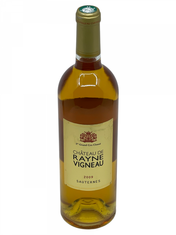 Bordeaux Sauternes Château de Rayne Vigneau Premier Grand Cru Classé 1855 qualité vin blanc liquoreux sélection pourriture noble vinification composition savoir-faire expression terroir style puissance fraîcheur pourriture noble vinification complexité aromatique cépage assemblage sémillon sauvignon blanc millésime nez bouche attaque finale note arôme bouquet couleur robe reflets miel fruits frais agrumes confit texture délicieuse vanille zeste citron confit figue raisin Corinthe acidulée amande grillée persistance vieillissement fruits exotiques révélation équilibre sucre acide douceur épice intense minéralité verticalité