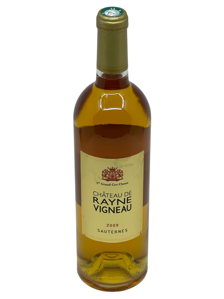 Bordeaux Sauternes Château de Rayne Vigneau Premier Grand Cru Classé 1855 qualité vin blanc liquoreux sélection pourriture noble vinification composition savoir-faire expression terroir style puissance fraîcheur pourriture noble vinification complexité aromatique cépage assemblage sémillon sauvignon blanc millésime nez bouche attaque finale note arôme bouquet couleur robe reflets miel fruits frais agrumes confit texture délicieuse vanille zeste citron confit figue raisin Corinthe acidulée amande grillée persistance vieillissement fruits exotiques révélation équilibre sucre acide douceur épice intense minéralité verticalité