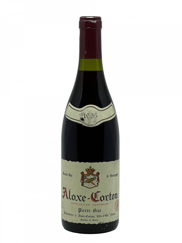 Bourgogne Aloxe Corton appellation climat domaine pierre bize vignoble vigne vin rouge cépage pinot noir terroir exigeant savoir-faire vigneron travail tradition parfait équilibre histoire œnologie confidentiel précieux ancien amateur millésime nez bouche attaque finale note arôme bouquet palais couleur robe reflets foncé bouqueté épicé richesse aromatique fruit baie noire fleur miel amande grillé cuir odeur sous-bois maturité
