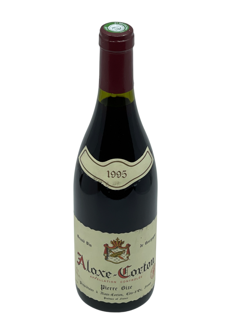 Bourgogne Aloxe Corton appellation climat domaine pierre bize vignoble vigne vin rouge cépage pinot noir terroir exigeant savoir-faire vigneron travail tradition parfait équilibre histoire œnologie confidentiel précieux ancien amateur millésime nez bouche attaque finale note arôme bouquet palais couleur robe reflets foncé bouqueté épicé richesse aromatique fruit baie noire fleur miel amande grillé cuir odeur sous-bois maturité