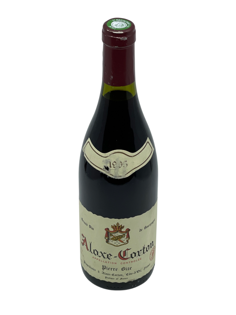 Bourgogne Aloxe Corton appellation climat domaine pierre bize vignoble vigne vin rouge cépage pinot noir terroir exigeant savoir-faire vigneron travail tradition parfait équilibre histoire œnologie confidentiel précieux ancien amateur millésime nez bouche attaque finale note arôme bouquet palais couleur robe reflets foncé bouqueté épicé richesse aromatique fruit baie noire fleur miel amande grillé cuir odeur sous-bois maturité