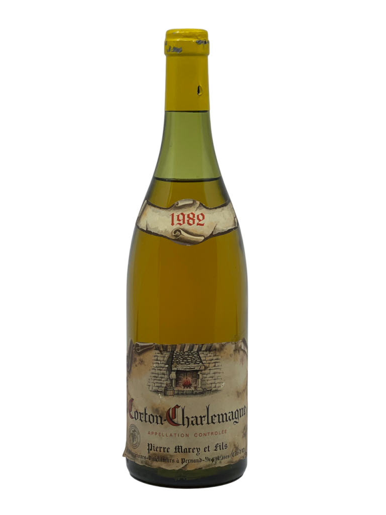 Bourgogne appellation climat corton charlemagne domaine Pierre Marey et Fils superficie exploitation hectare pernand vergelesses beaune millésime nez bouche attaque finale note arôme bouquet palais palette aromatique couleur robe reflets dorée vieil or discrétion fleur blanche beurre vanille gras conservation belle acidité nerveux équilibré fruits confits coque élégant persistant