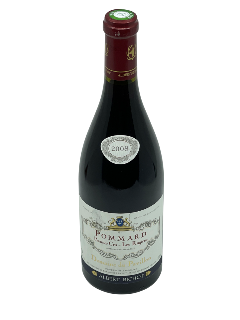 Bourgogne appellation climat Pommard premier cru les rugiens Domaine du Pavillon Albert Bichot vignerons génération succession tradition savoir-faire héritage famille domaine exploitation hectare superficie Côte de Beaune Côte de Nuits domaine terroir parcelle cuverie cave émotion philosophie émotion grand vin rouge complexe prestigieux millésime pinot noir cépage nez bouche attaque finale note arôme bouquet couleur robe reflets fruits rouges noirs cassis framboise intensité complexe épice cire cuir café richesse puissance structure équilibre tanin acidité harmonieuse persistance apogée maturité potentiel garde