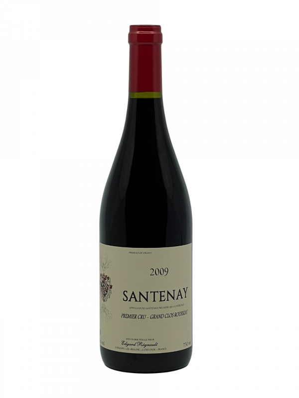 Bourgogne appellation climat Santenay Premier Cru Grand Clos Rousseau Cave de Bourgogne Edgard Régnault Charles Antonin Louis d’Etang Bernard Morey Bertrand de la Ronceray maison négoce domaine vigne vin rouge vignoble côte de beaune réputation millésime nez bouche attaque finale note arôme bouquet palais palette aromatique couleur robe reflets structuré voluptueux aérien florale minéralité pourpre violet concentré sauge safran chèvrefeuille torréfié tendresse constance saline poivre potentiel garde vieillissement maturité apogée