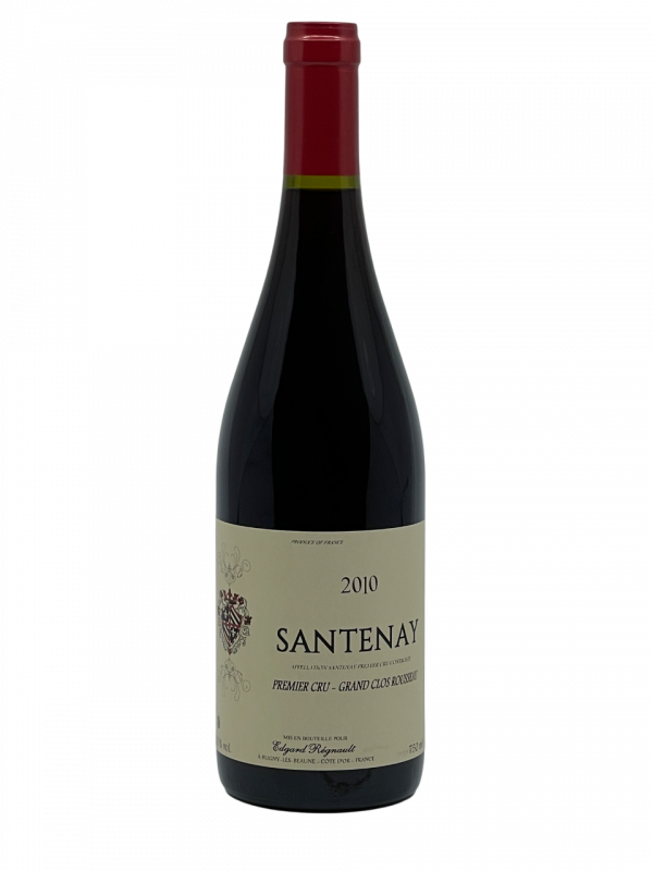 Bourgogne appellation climat Santenay Premier Cru Grand Clos Rousseau Cave de Bourgogne Edgard Régnault Charles Antonin Louis d’Etang Bernard Morey Bertrand de la Ronceray maison négoce domaine vigne vin rouge vignoble côte de beaune réputation millésime nez bouche attaque finale note arôme bouquet palais palette aromatique couleur robe reflets structuré voluptueux aérien florale minéralité pourpre violet concentré sauge safran chèvrefeuille torréfié tendresse constance saline poivre potentiel garde vieillissement maturité apogée