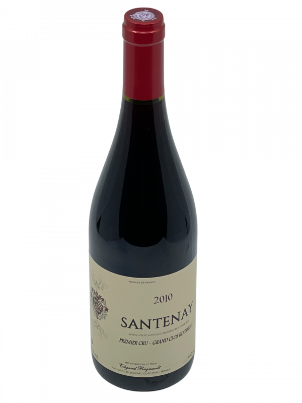 Bourgogne appellation climat Santenay Premier Cru Grand Clos Rousseau Cave de Bourgogne Edgard Régnault Charles Antonin Louis d’Etang Bernard Morey Bertrand de la Ronceray maison négoce domaine vigne vin rouge vignoble côte de beaune réputation millésime nez bouche attaque finale note arôme bouquet palais palette aromatique couleur robe reflets structuré voluptueux aérien florale minéralité pourpre violet concentré sauge safran chèvrefeuille torréfié tendresse constance saline poivre potentiel garde vieillissement maturité apogée