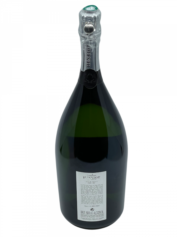 Champagne Brut blanc de blancs henriot cuvée 38 réserve perpétuelle magnum assemblage cépage chardonnay orfèvre vision architecte art essence sélection parcelle magnifique complexe audace inspiration visionnaire prestige côte des Blanc Grand Cru millésime nez bouche attaque finale note arôme bouquet palais palette aromatique couleur robe reflets équilibre perfection finesse puissance dégustation agrume fruit noyaux confit texture généreux opulent miel épice douce vanille minéralité fraîcheur potentiel garde vieillissement