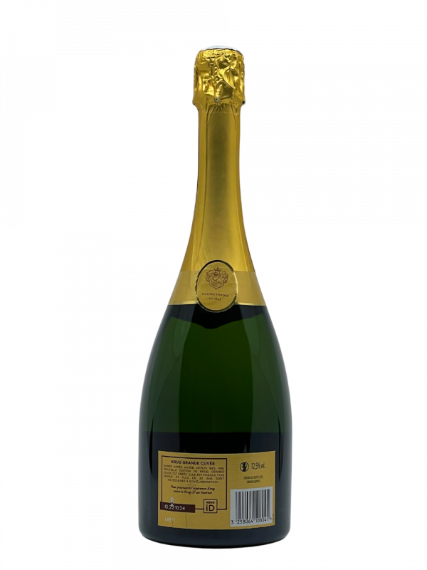 Champagne brut Maison Krug Grande Cuvée 170 édition fondateur joseph krug expression temps visionnaire passionné vinothèque unique réserve monde parcelle prestigieux Clos Mesnil Clos Ambonnay patrimoine exception vigne collectionneur bouteille optimal cave flacon dégustation épanouissement assemblage cépage pinot noir meunier chardonnay millésime nez bouche attaque finale note arôme bouquet palais palette aromatique couleur robe reflets or pâle fine bulle fleurs agrumes amande épice nougat gelée explosion saveur incomparable