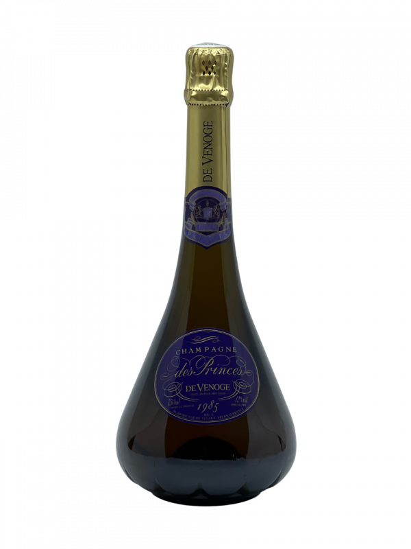 Champagne Brut Millésimé De Venoge Champagne des Princes d’Orange région Épernay international maison expédition qualité élaboration cuvée renommée emblématique renaissance hommage esprit tradition aristocratique flacon bouteille spectaculaire silhouette carafe décanter précieux format vieillissement maturité apogée dégustation grandiose assemblage complexe parfait équilibré millésime nez bouche attaque finale note arôme bouquet palais palette aromatique couleur robe reflets or clair éclatant bulle fine régulière expressif élégant pêche blanche fleurs brioche fruit ample harmonieux chair miel acacia minéralité fraîcheur