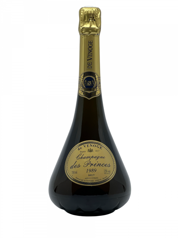 Champagne Brut Millésimé De Venoge Champagne des Princes d’Orange région Épernay international maison expédition qualité élaboration cuvée renommée emblématique renaissance hommage esprit tradition aristocratique flacon bouteille spectaculaire silhouette carafe décanter précieux format vieillissement maturité apogée dégustation grandiose assemblage complexe parfait équilibré millésime nez bouche attaque finale note arôme bouquet palais palette aromatique couleur robe reflets or clair éclatant bulle fine régulière expressif élégant pêche blanche fleurs brioche fruit ample harmonieux chair miel acacia minéralité fraîcheur