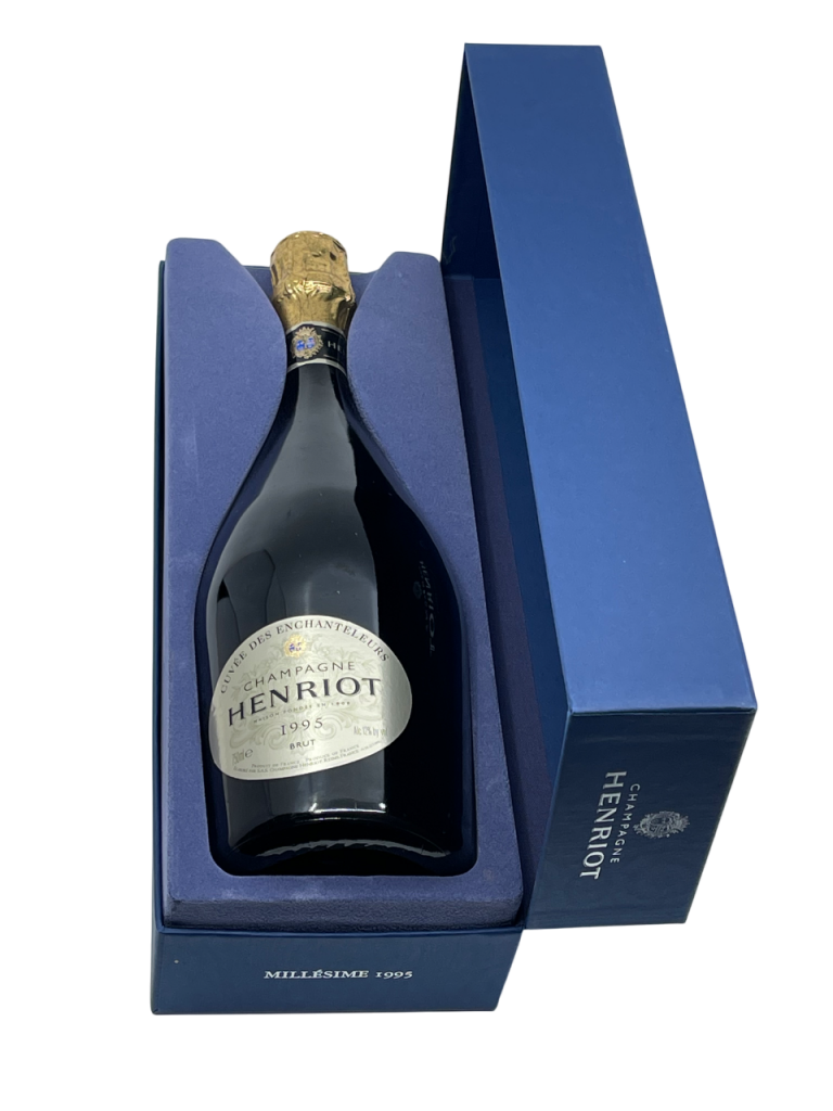 Champagne Brut Millésimé henriot cuvée des enchanteleurs maison négoce apolline joseph génération succession transmission savoir-faire tradition modernité collection vigne vin effervescence réserve perpétuelle création précieux histoire séduction conviction assemblage cépage chardonnay pinot noir millésime nez bouche attaque finale note arôme bouquet palais palette aromatique couleur robe reflets équilibre perfection finesse puissance dégustation agrume florale fruit noyaux confit texture généreux opulent miel épice douce vanille minéralité fraîcheur crémeuse potentiel garde vieillissement expression